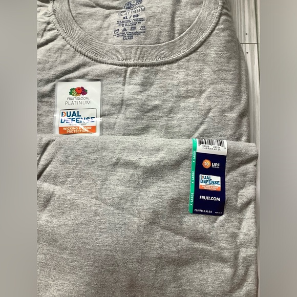 NWT!  Men’s Cotton T-shirt No Pocket Short Sleeve Steel Gray  (XL) - Picture 4 of 6